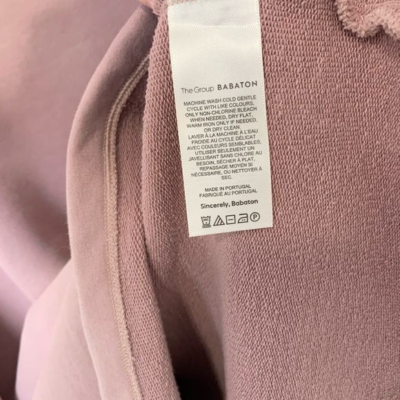NWOT The Group by Babaton Cornell Mock-neck Sweater Dress Pastel Pink Aritzia - Picture 7 of 13